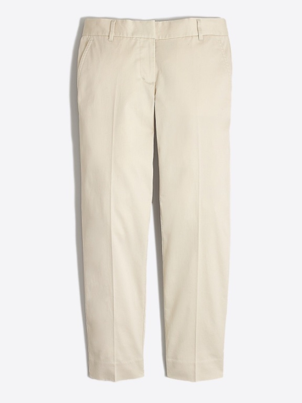 J.Crew Skimmer Pant in Natural Size 12 NEW Low Waist Straight Leg Ankle